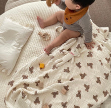 画像をギャラリービューアに読み込む, 【即納】くまさんガーゼブランケット