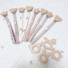 画像をギャラリービューアに読み込む, 【即納】おしゃぶりホルダー おもちゃホルダー & 歯固め set ⋆⸜ ⚘ ⸝⋆ 出産祝い ベビーギフト