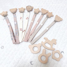 画像をギャラリービューアに読み込む, 【即納】おしゃぶりホルダー おもちゃホルダー & 歯固め set ⋆⸜ ⚘ ⸝⋆ 出産祝い ベビーギフト